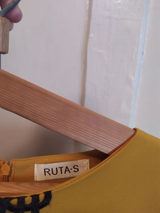 Плаття комбіноване з кружевом. Рута С