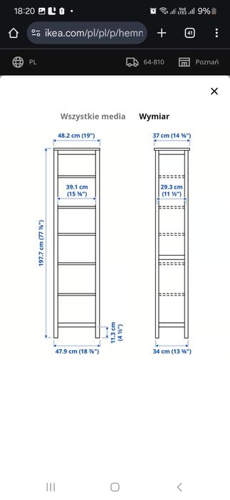 Regał Ikea biały