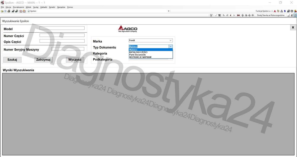 KATALOG CZĘŚCI Fendt Massey Ferguson AGCO 2023 Epsilon FULL PL