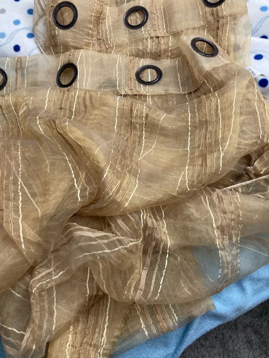 Conjunto 2 cortinados Dourado