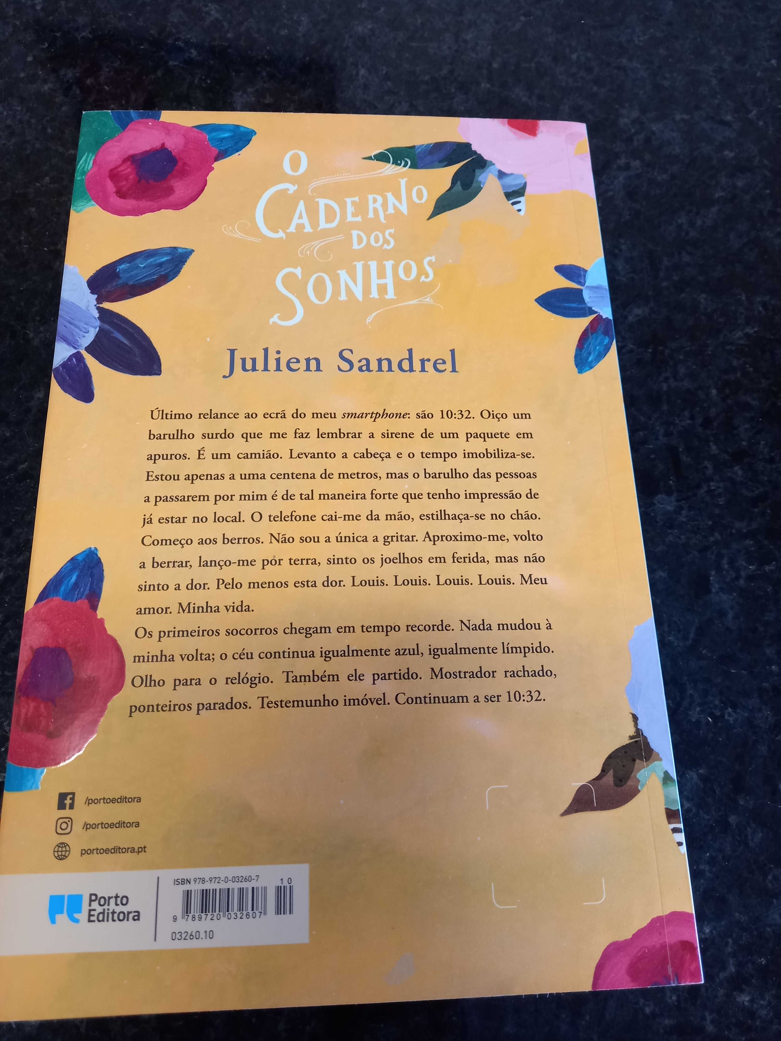 Livro " o Caderno dos Sonhos" de Julien Sandrel