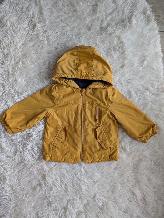 Musztardowy kurtka wiosenna dla chłopca 80 86