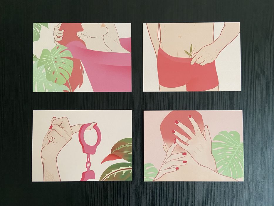 Grafiki erotyczne, zestaw obrazków do galerii