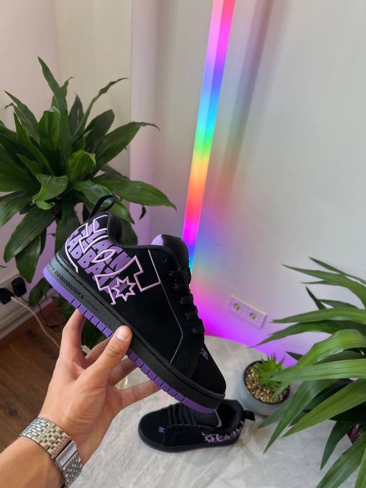 ХІТ ПРОДАЖ! Кросівки DC Shoes Court Graffik&Sabbath Black | 36-44