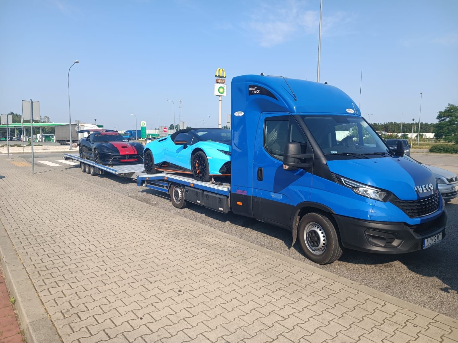 Międzynarodowy transport Aut Laweta, Niemcy Francja Holandia Belgia