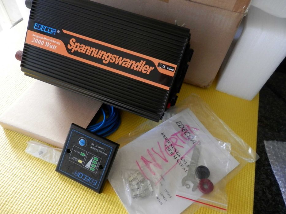 Inversor/Conversor/Inverter para autocaravana EDECOA 2000W