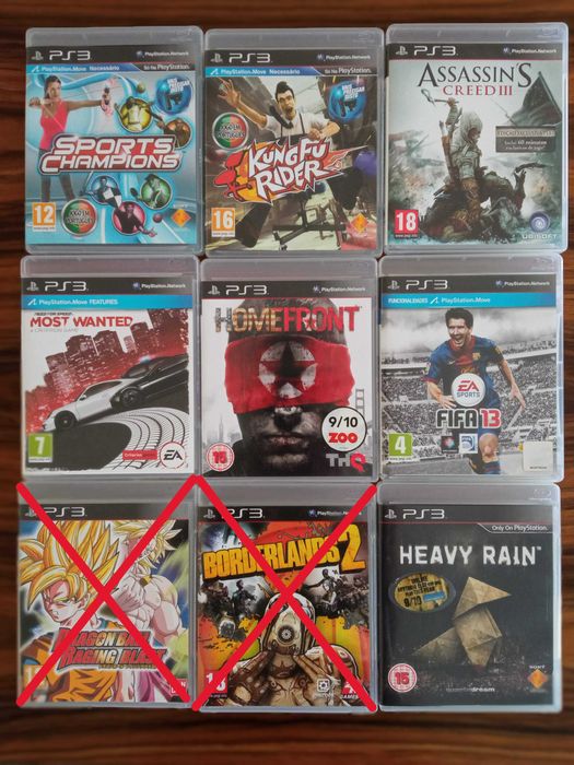 Jogos Playstation PS3 / PS4 / PSP - Total de 26 jogos por apenas 30€!!