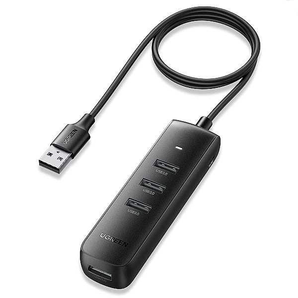 Ugreen rozdzielacz HUB USB Typ A - 4x USB 3.2 Gen 1 czarny (CM416, 806
