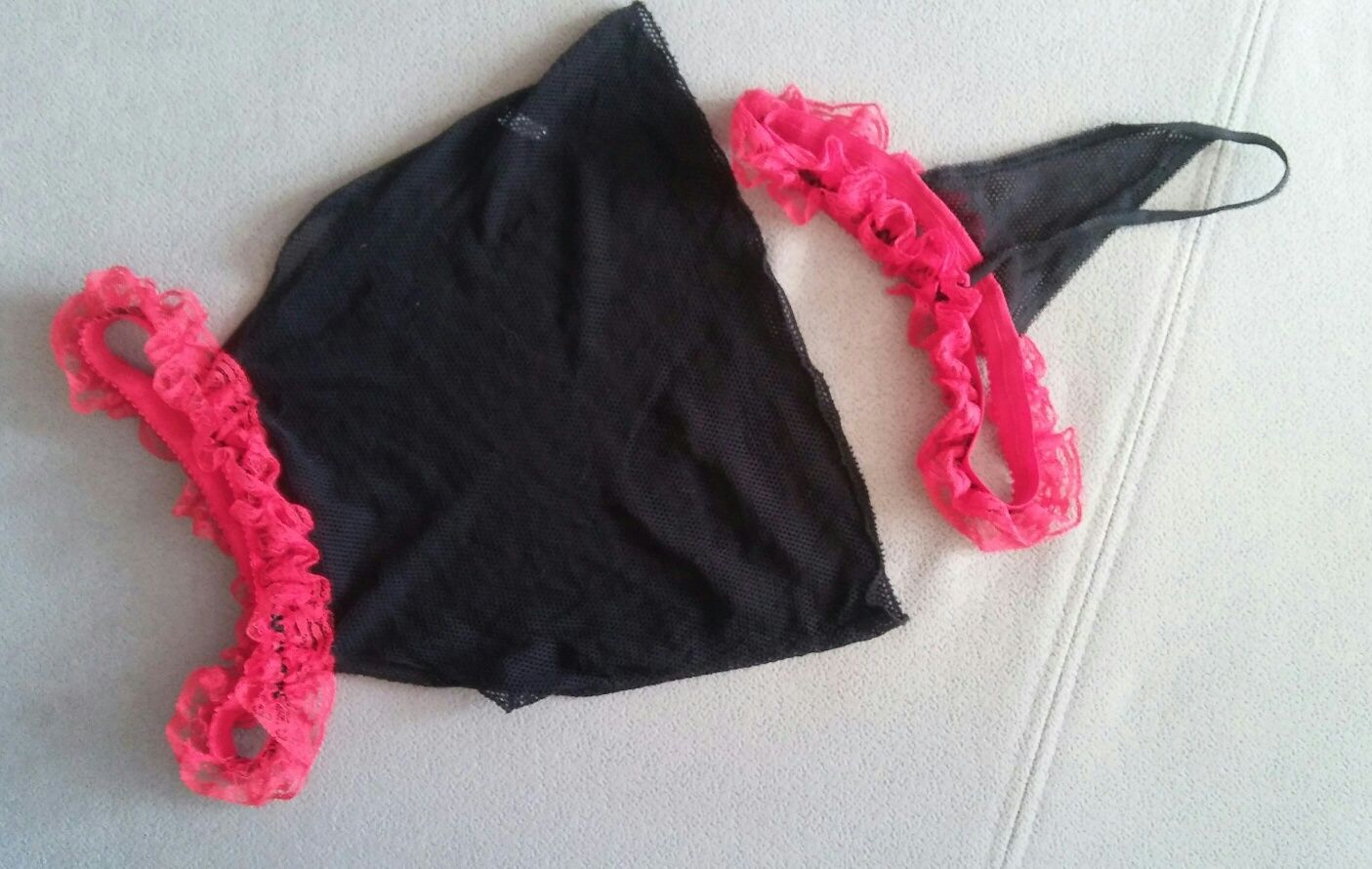Komplet bielizny erotycznej z siateczki,rozm.S/M(36/38)