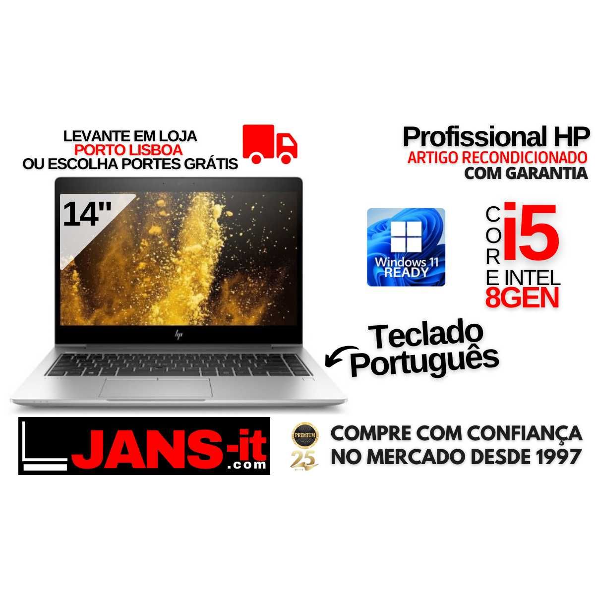 HP 840 G6 - Intel Core i5-8265u/8GB/SSD 256GB/14" FullHD/Teclado PT