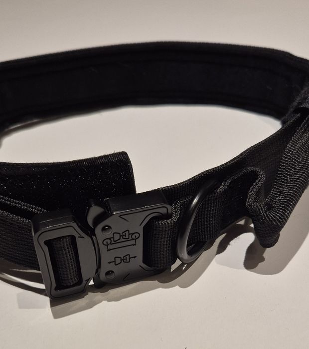 Mega mocna obroża taktyczna dla dużego psa z metalową klamrą XL 40-57