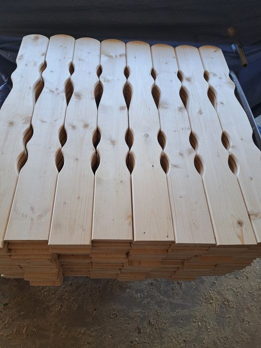Sztachety drewniane świerkowe 12cm płoty, balkony, tarasy OD RĘKI