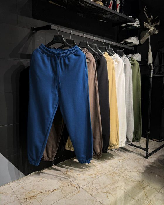 Спортивні штани унісекс теплі не кашлатяться на флісі зимові xs - 3xl