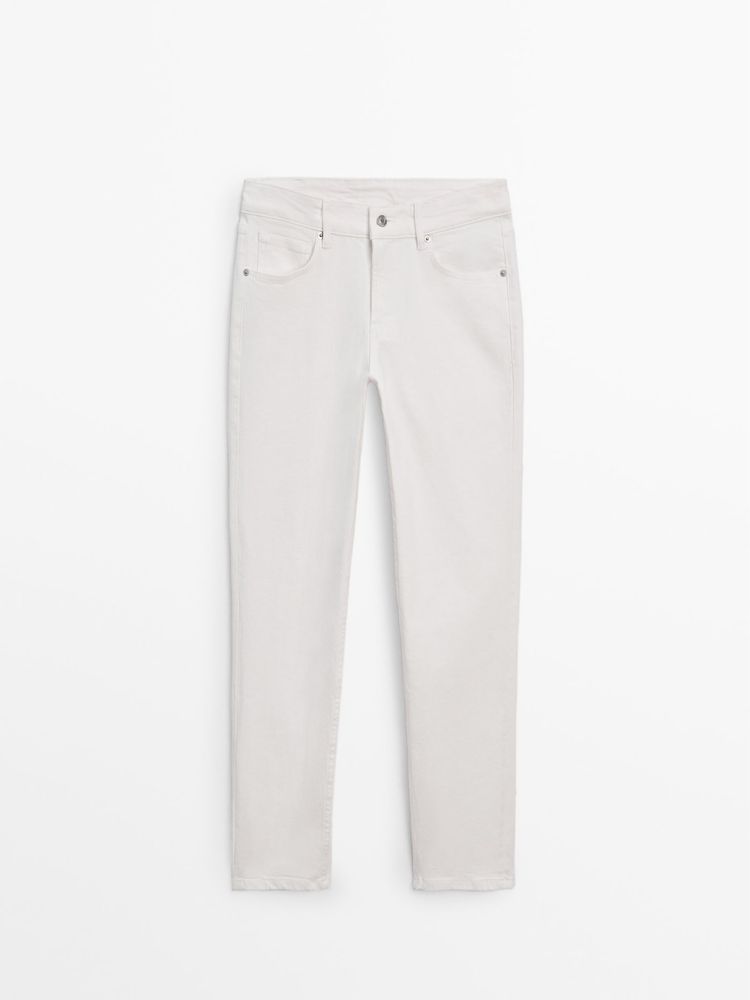 Джинси Massimo Dutti MID WAIST SLIM CROPPED FIT JEANS | штани | брюки