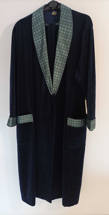 Szlafrok welurowy meski nowy