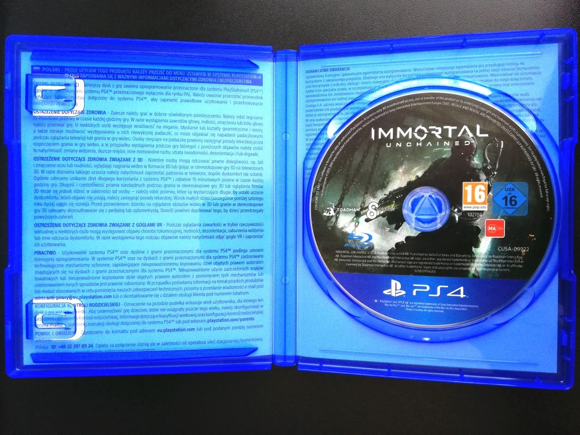 IMMORTAL UNCHAINED PS4 Polska Dystrybucja RPG PlayStation 5 WYSYŁAM