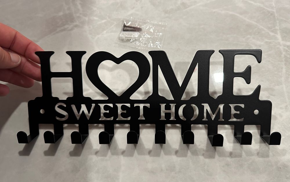 Chaveiro "Home" Preto