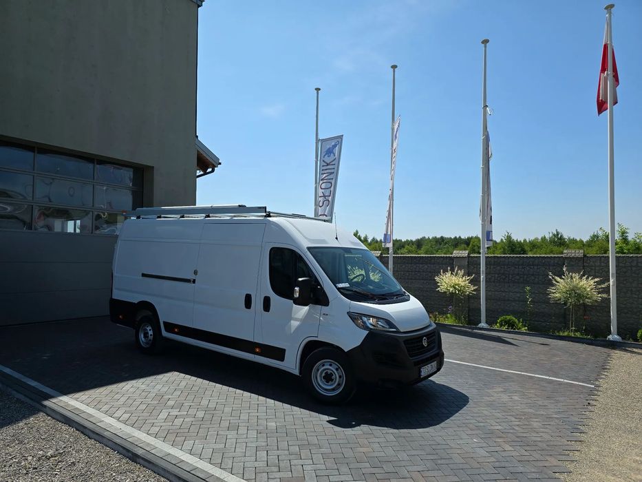 Fiat DUCATO L4H2 MAXI SILNIK 2,3 IVECO 140KM 85 Tyś km SALON PL SERWIS DO OSTATNIEGO Km TEMPOMAT KAMERA COFANIA KLIMA BAGAŻNIK DACHOWY  TO SŁONIK - TO JAKOŚĆ Tylko Krajowe PL Bezwypatkowe