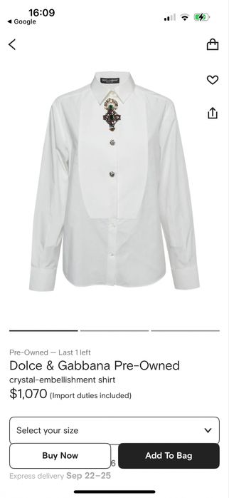 Dolce Gabbana бавовна 44 розмір