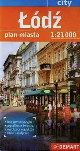 Plan miasta - Łódź 1:21 000 DEMART - praca zbiorowa