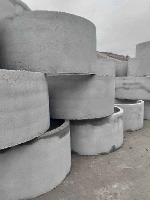 Копка канализация. Выкопать канализацию. Бетонные кольца. Септики