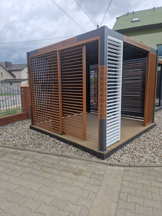 Ruchoma  deseczka, pergola, zadaszenie tarasu, panel żaluzjowy