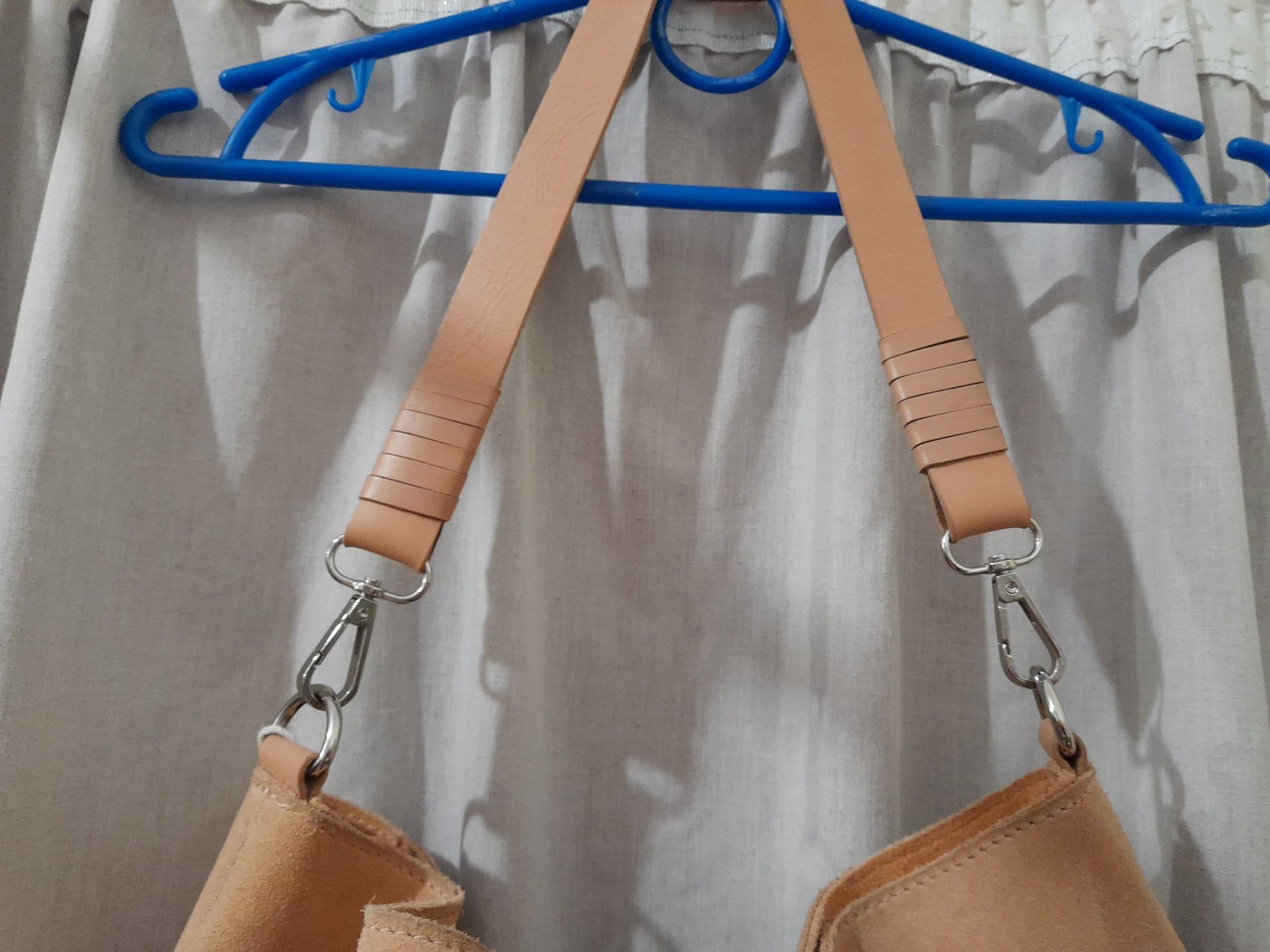 Замшевая сумка шоппер Kiomi персиковый цвет