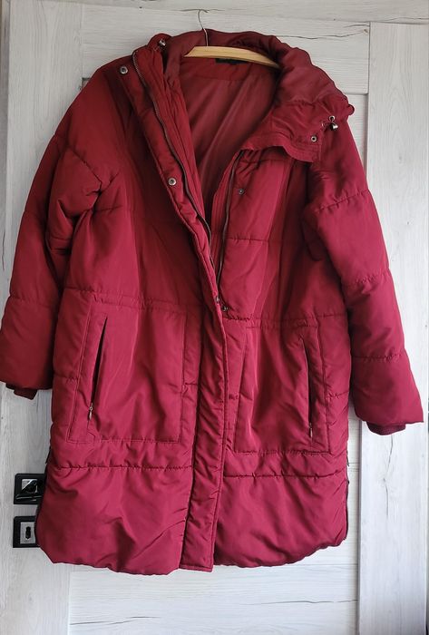 Świetny płaszcz z kapturem oversize M KappAhl