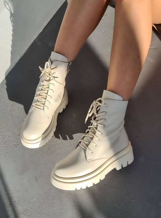 Жіночі зимові ботинки натуральна шкіра та хутро