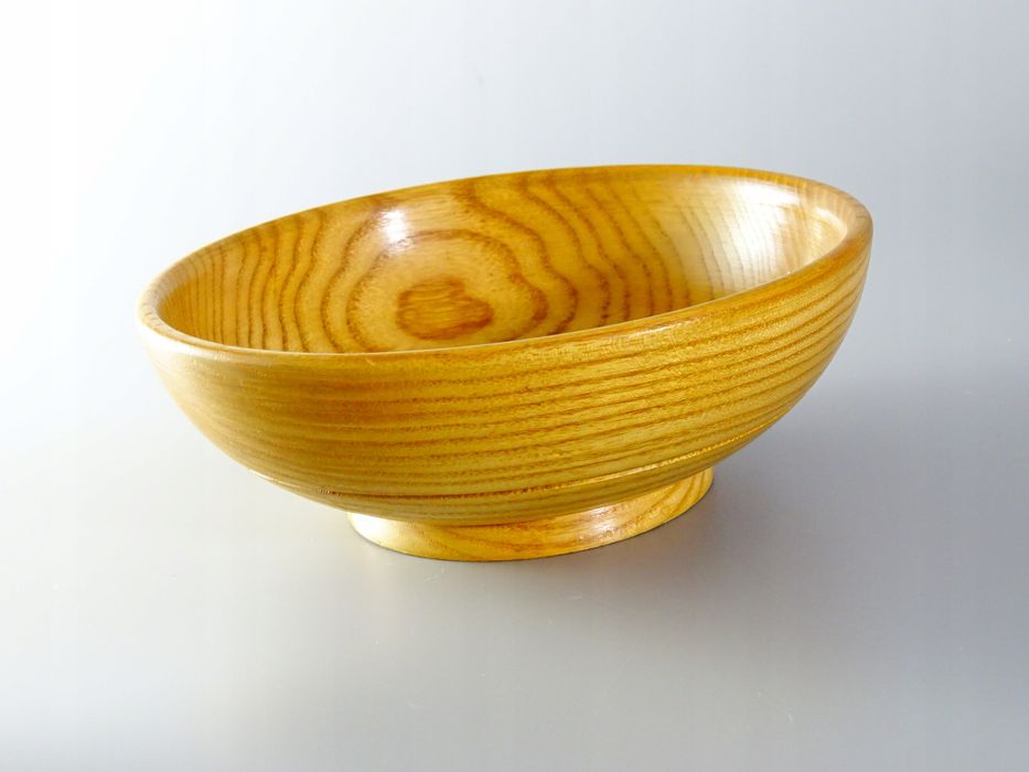 lata 60 drewniana paterka miseczka