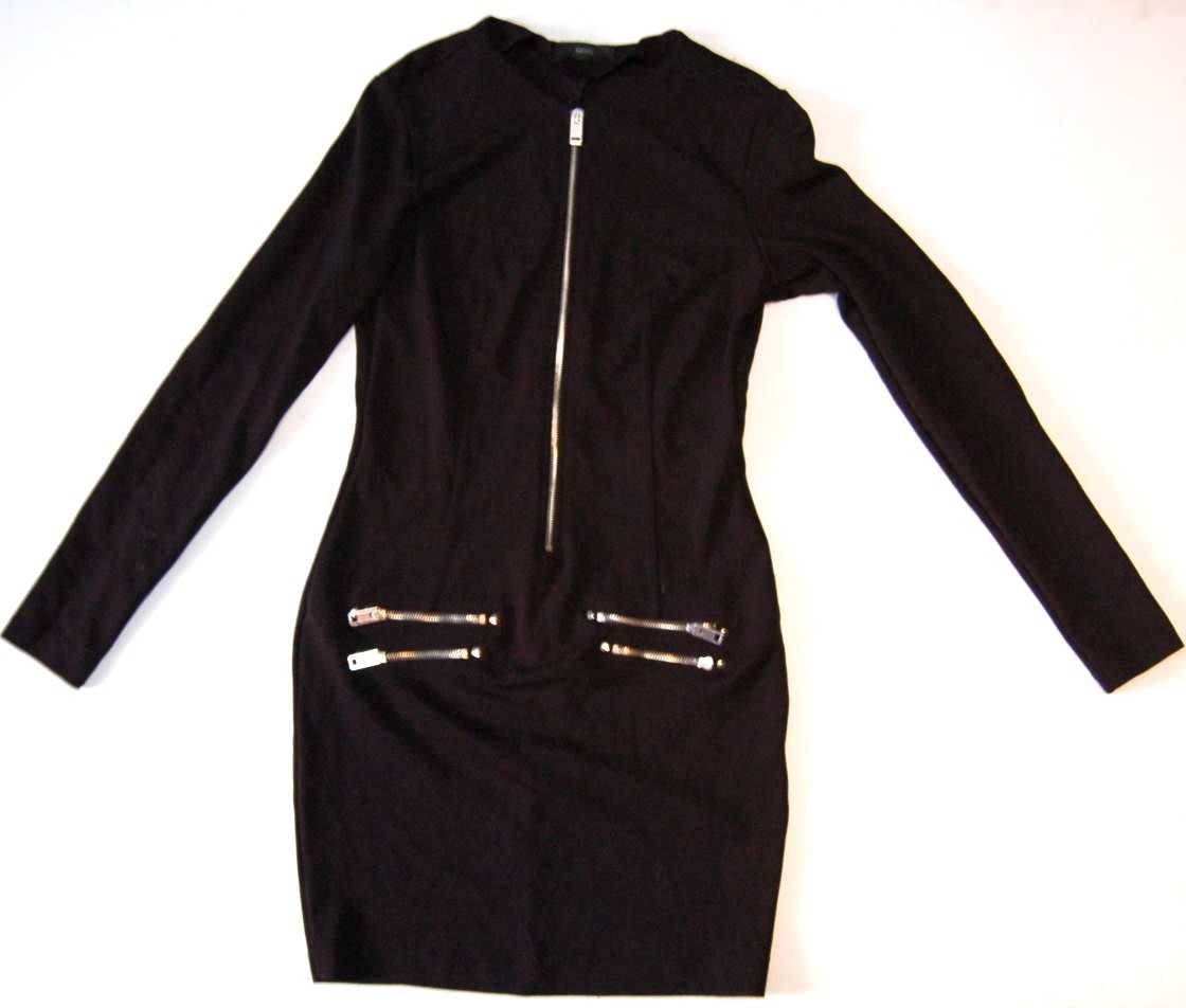 DIESEL ROZ 38 sukienka mała czarna wiskoza plus elastan