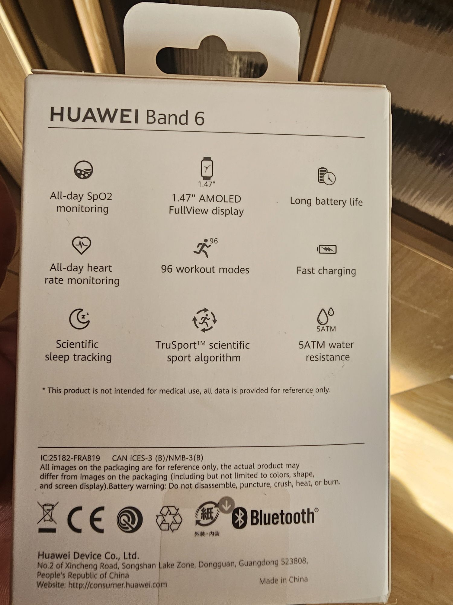 Huawei band 6 różowy