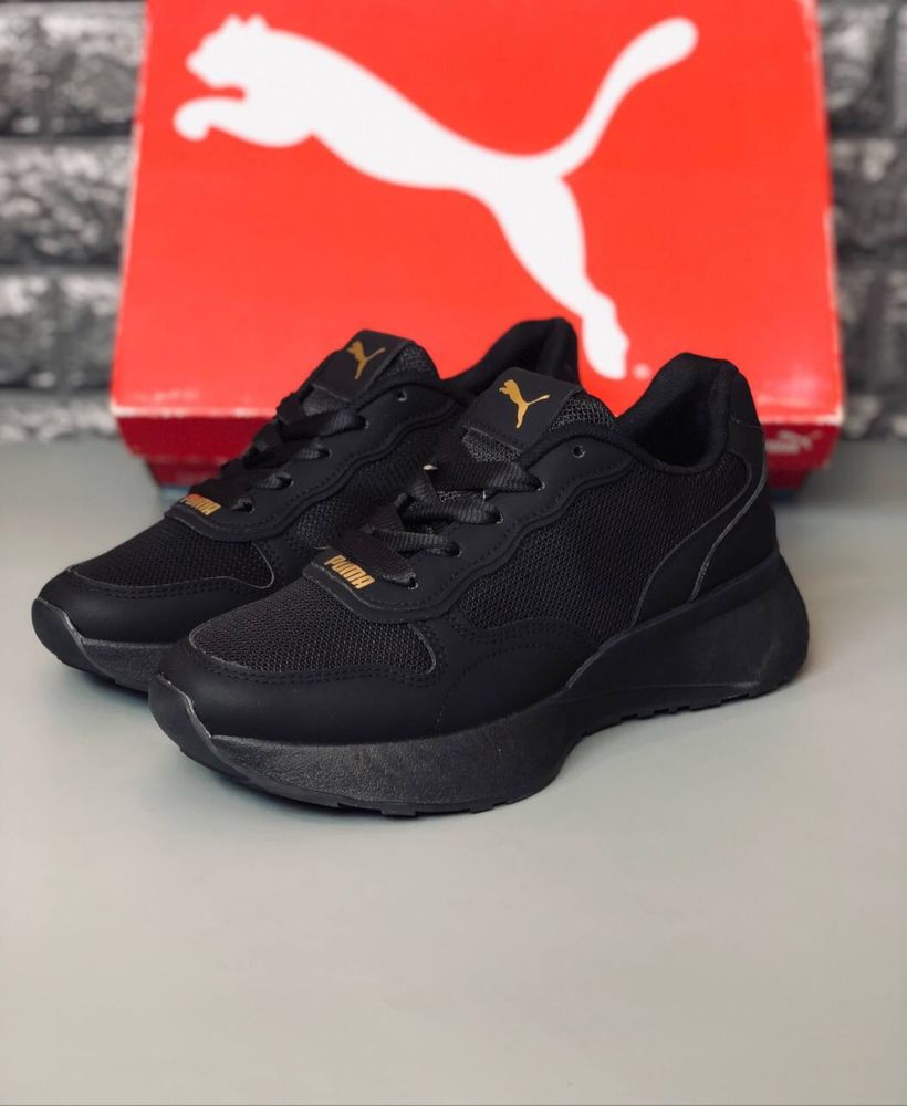 Кроссовки Пума женские, размер 38 последняя пара. Кросовки Puma Black