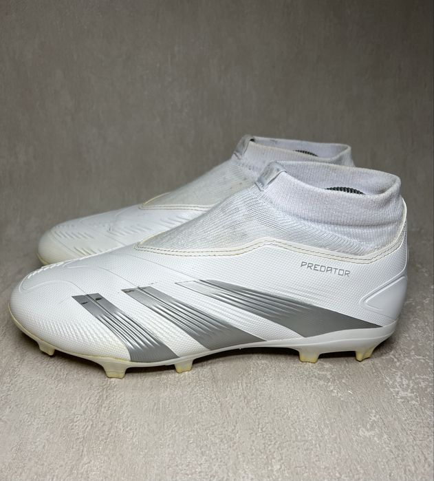 Бутси Adidas Predator League Laceless Firm Ground Football Boots White