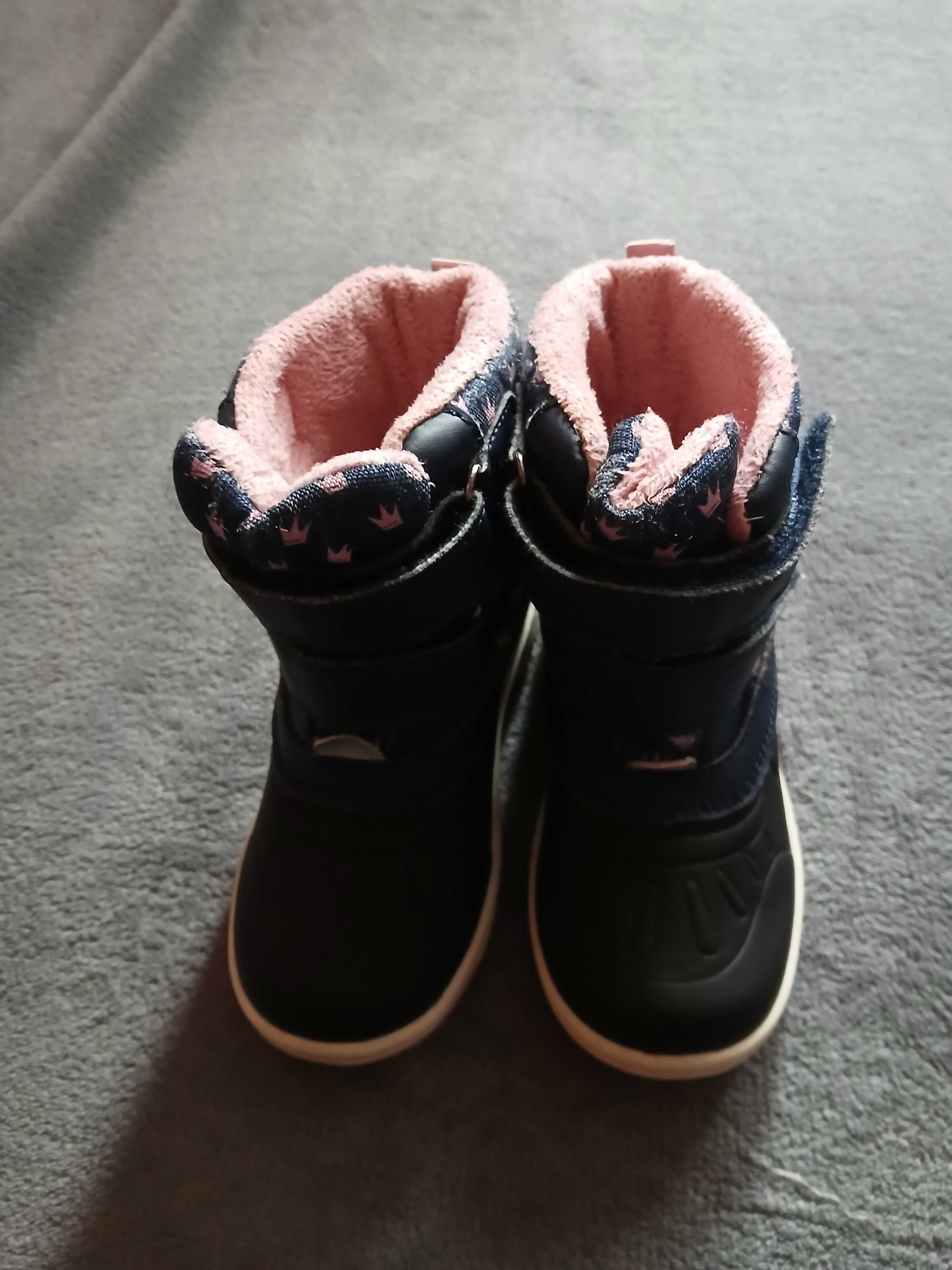 Śniegowce buty zimowe dziewczęce r.25