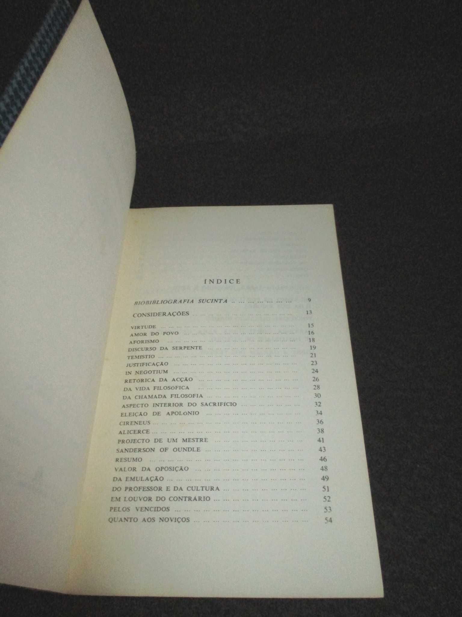 Livro Considerações e Outros Textos Agostinho da Silva