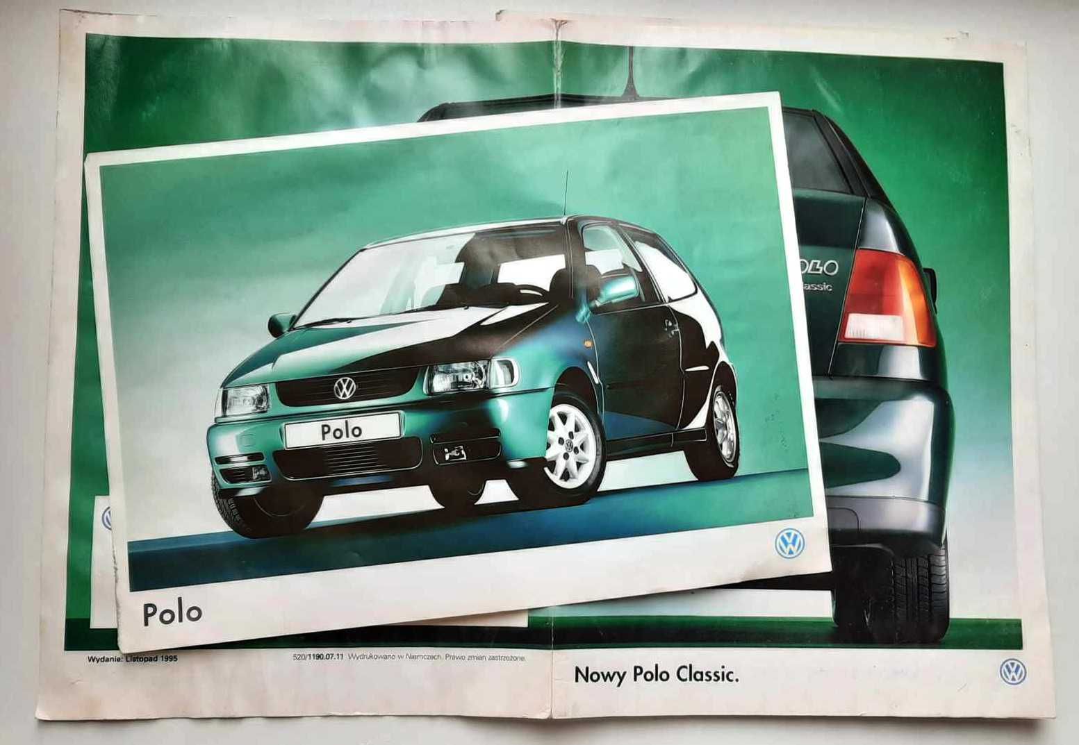 Prospekty Volkswagen Polo w języku polskim z 1994 i 1995r.