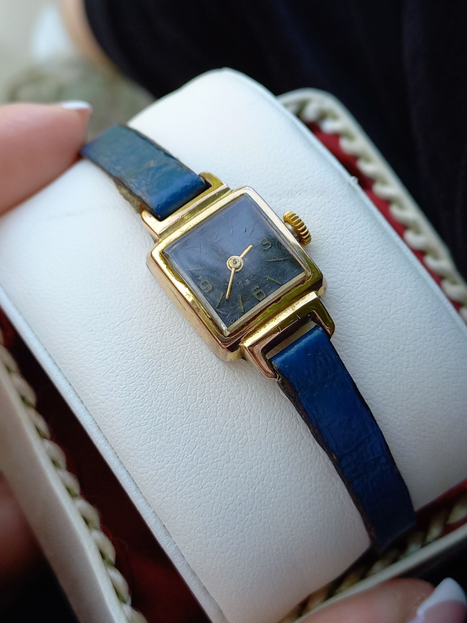Zegarek umf ruhla vintage stary złocony 20 mikronów naręczny sprawny