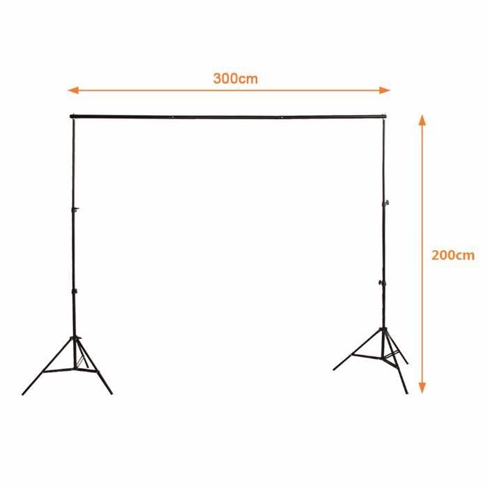 Kit estudio PRO NOVO completo 3 fundos + 2 sombrinhas 1250W EM STOCK !