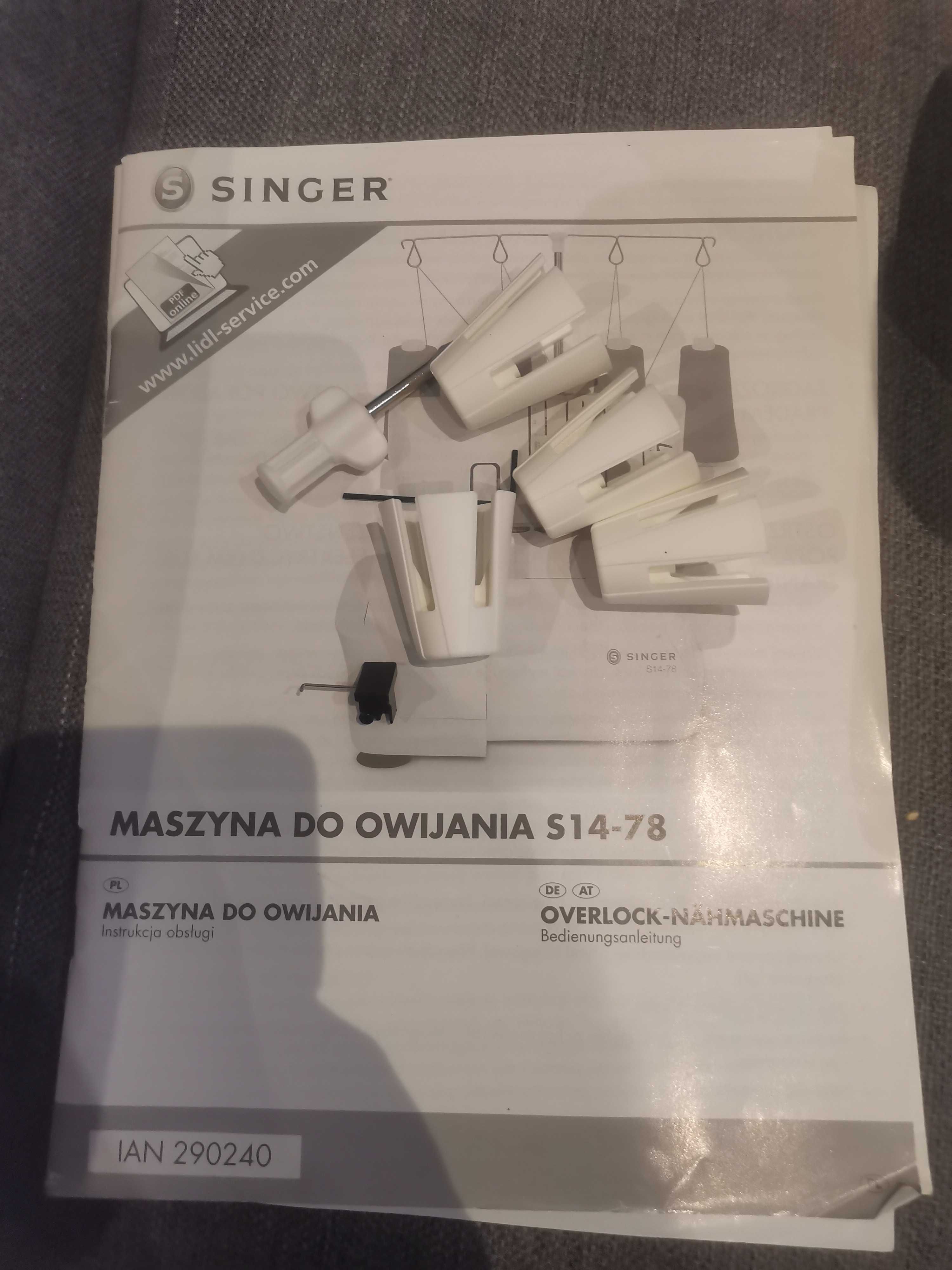 Maszyna do szycia overlock singer s14-78