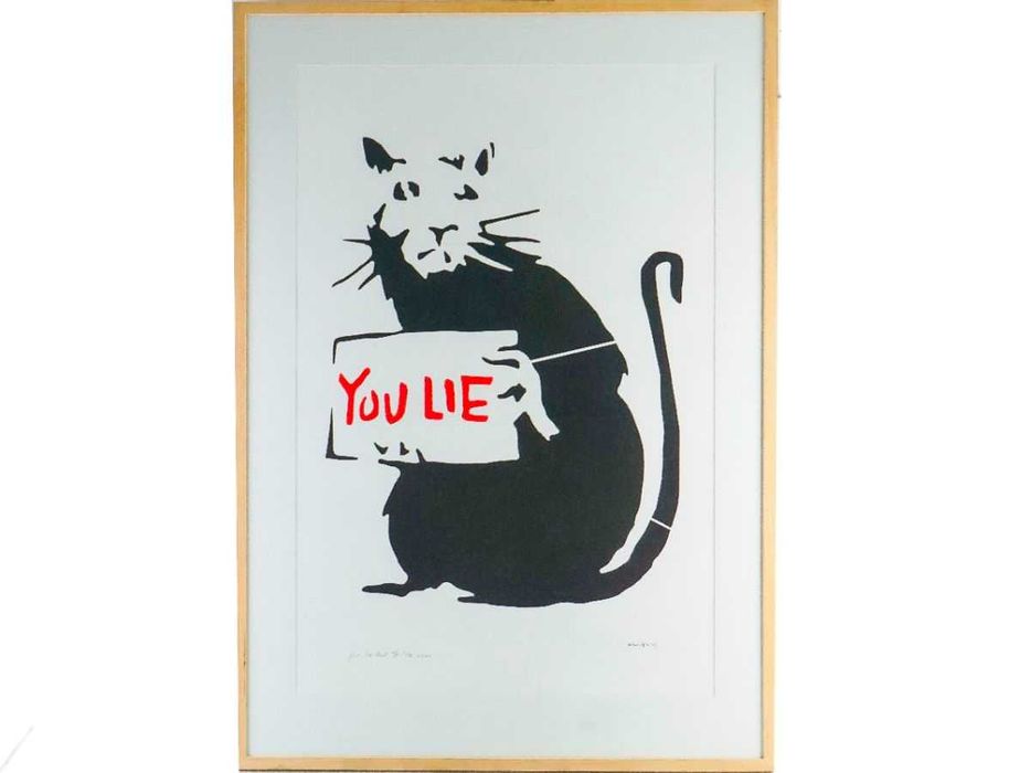Banksy - Serigrafia "You Lie Red"
