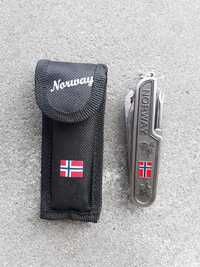 Nóż, scyzoryk multitool Moose Norwegian Flag Pocket Knife - 18 funkcji