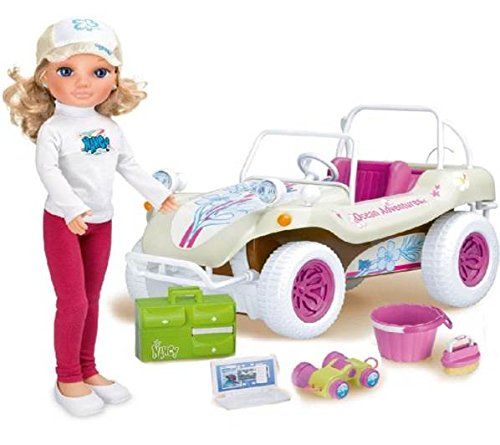 NANCY-śliczna lalka,auto jeep- zestaw lalka podróżnik weterynarz