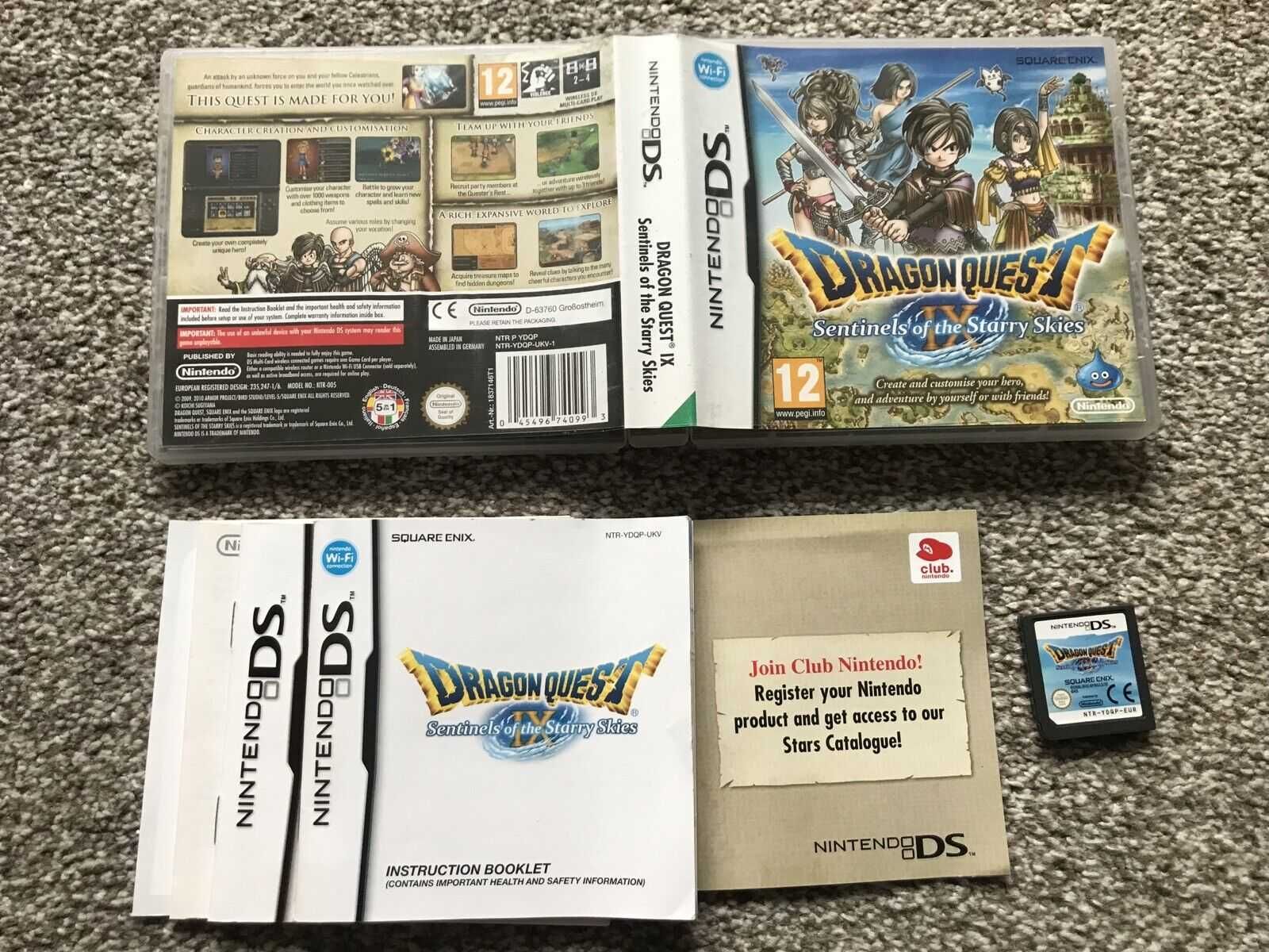 Dragon Quest IX Sentinels of Starry Skies (nintendods) оригинал