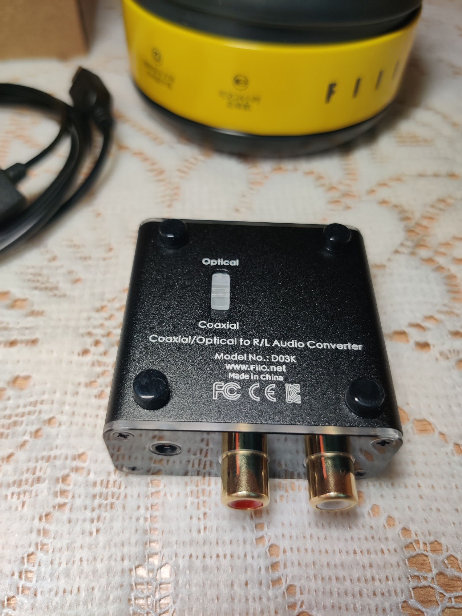 Цифро-аналоговый преобразователь FIIO Taishan D03K DAC Оптика Coaxial