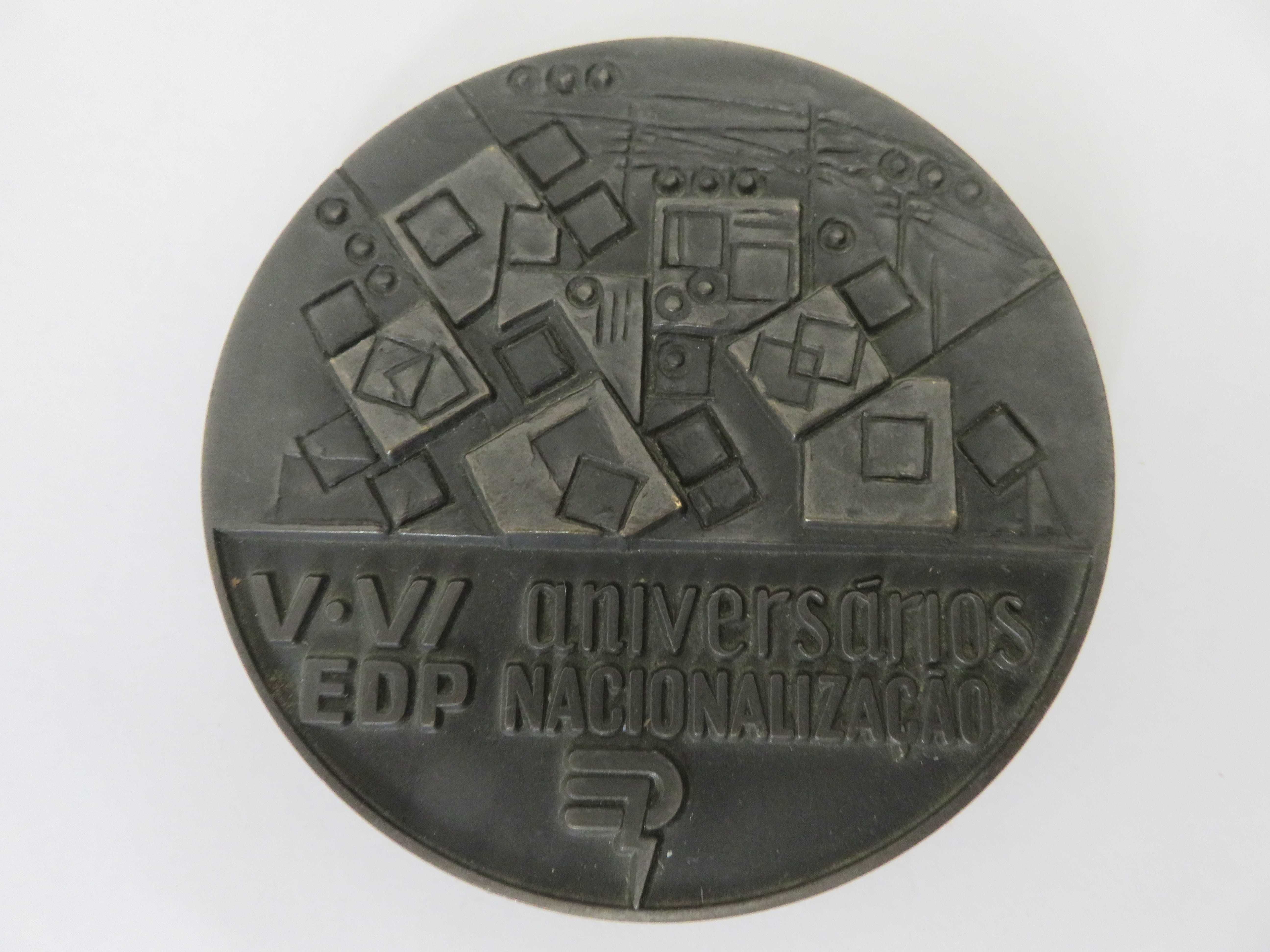 Medalhas Antigas Comemorativas Aniversário Nacionalização EDP.