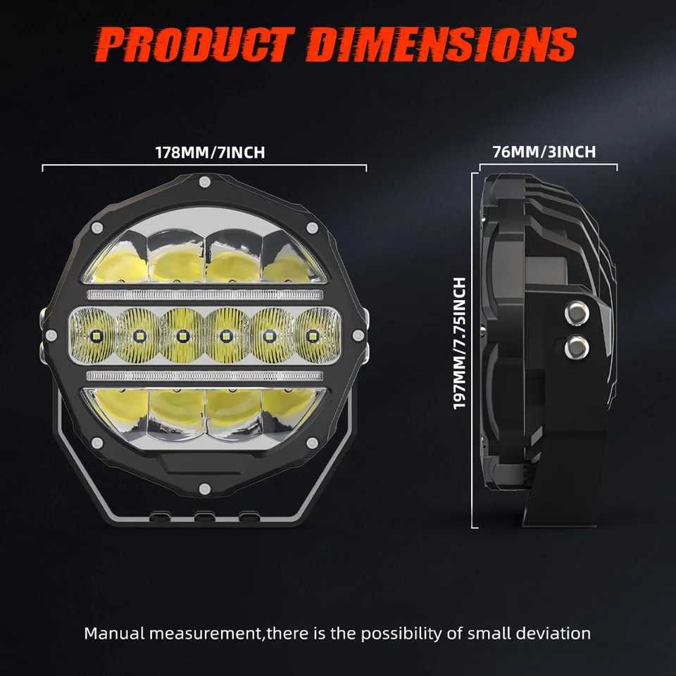 Luzes offroad 9"