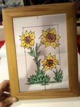 Obrazek na szkle 30cm w ramie
