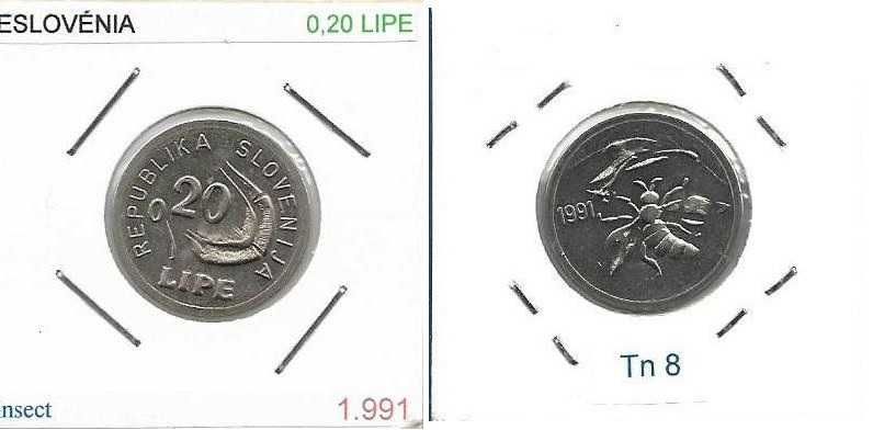 Eslovénia - - - 0,20 Lipe - 1991 - - - Lipa Holding - - - Moeda