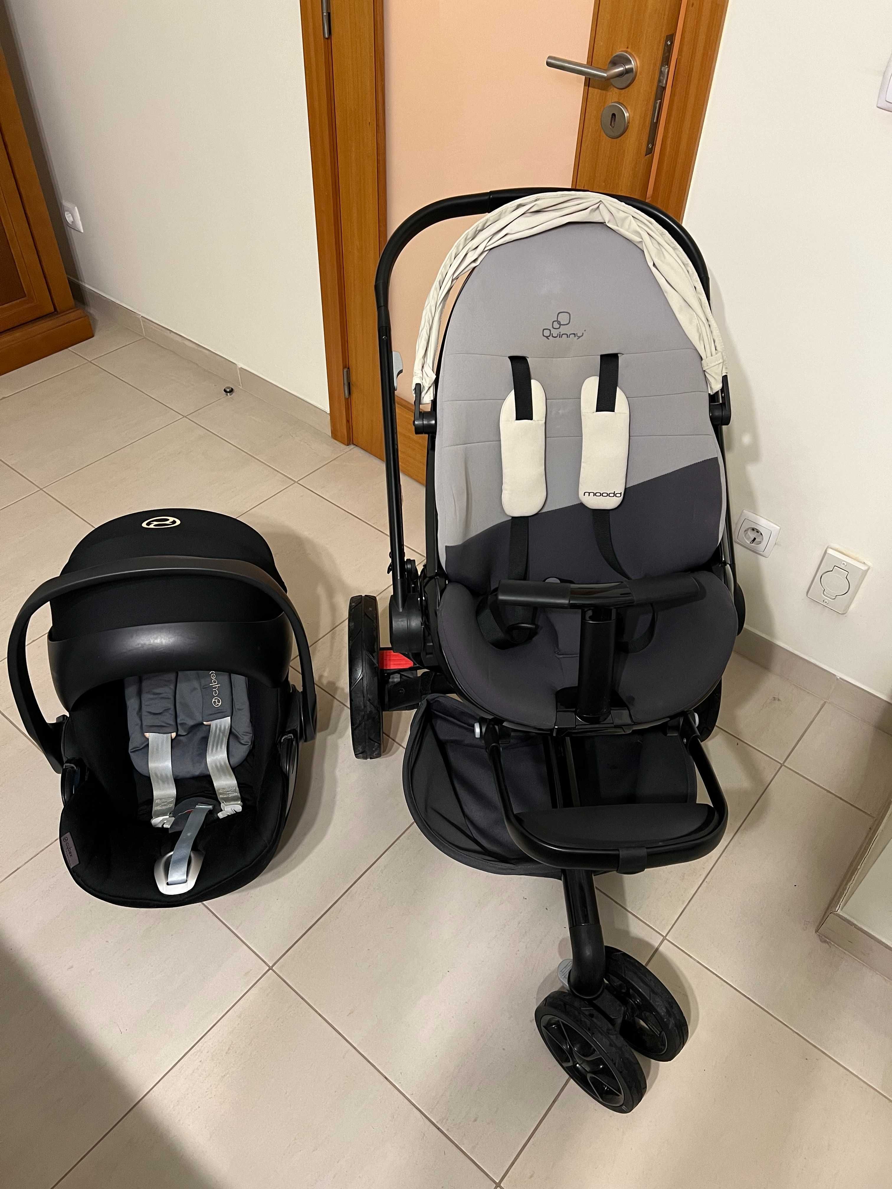 Carrinho Quinny Moodd + Babycoque Cybex Platinum